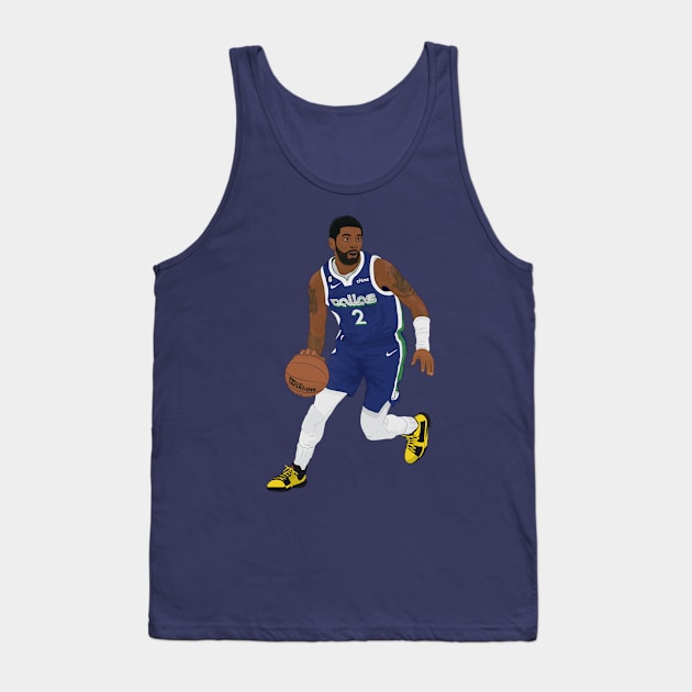 Kyrie Irving digital illustration Tank Top by fmmgraphicdesign